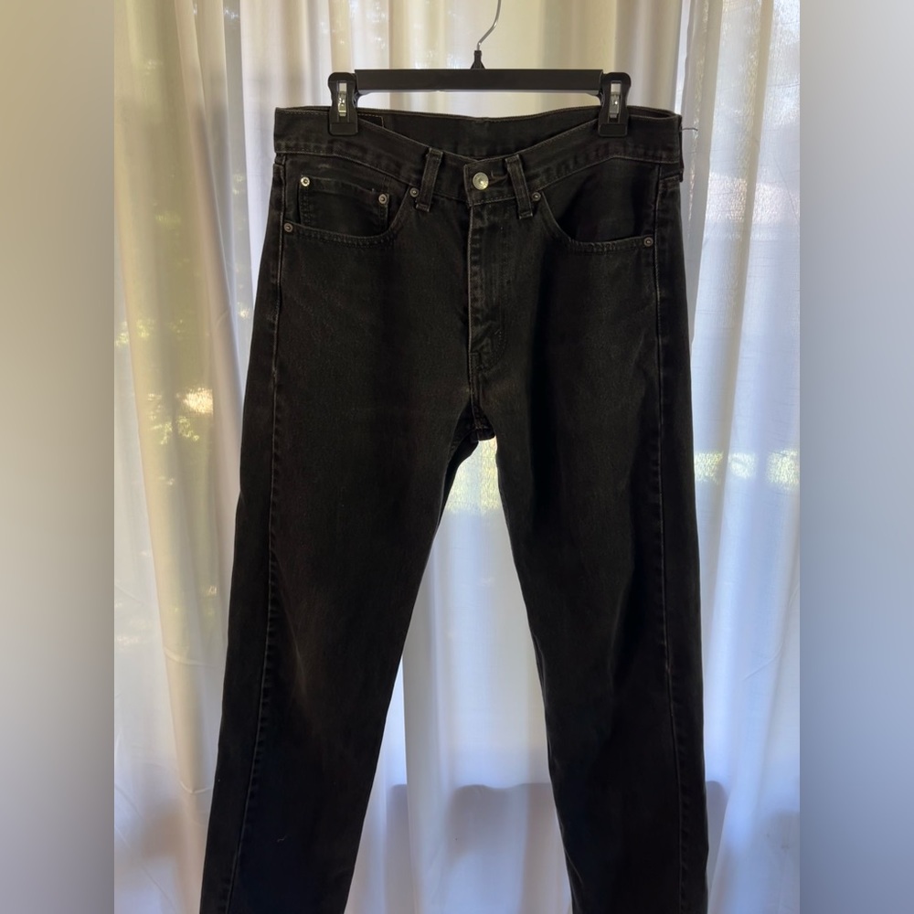 Levi's 505 Men's Regular Fit Jean, 34Wx32L - Black